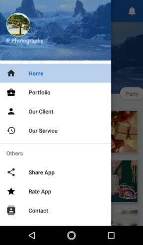 Portfolio Sidebar App Design